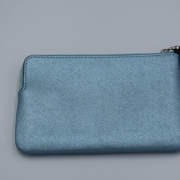 Coach Shimmering Blue Wristlet - Picture 4 of 13